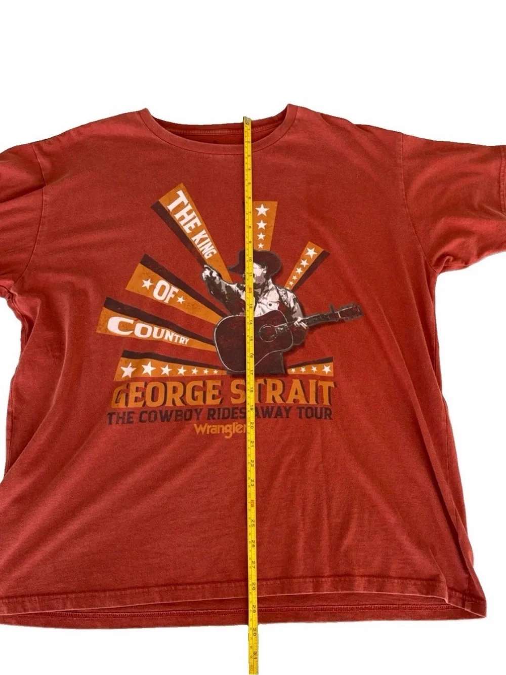 Wrangler Brown George Strait Graphic Short Sleeve Tee